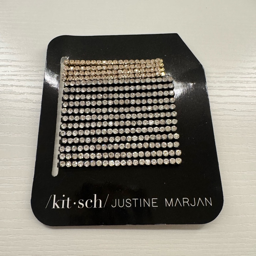 Kitsch Rhinestone Hair pins in Silver and Gold